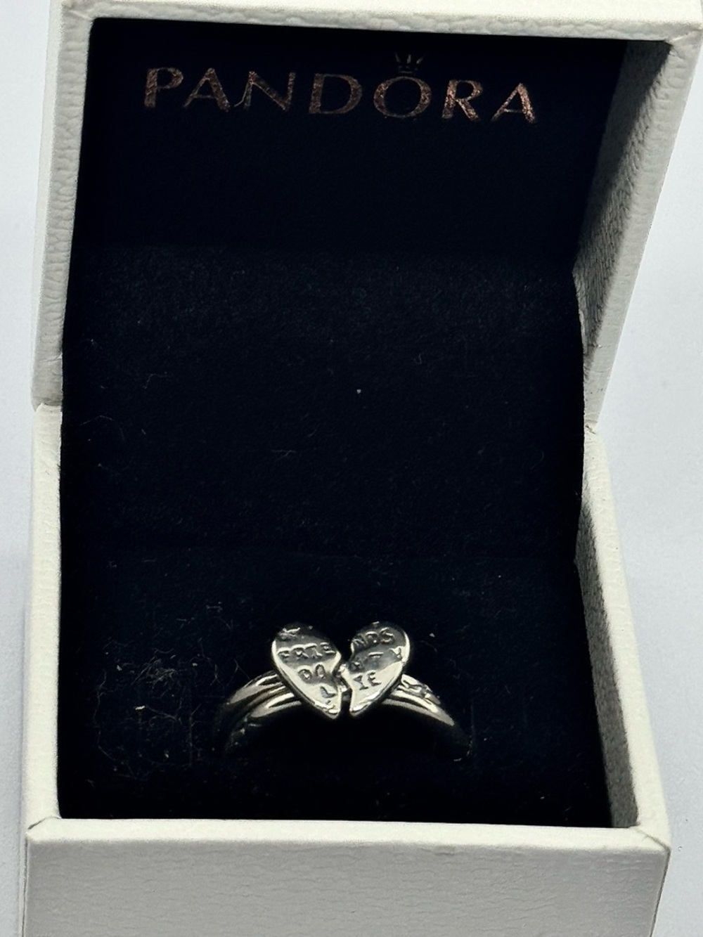 New Pandora Stranger Things Friends Don’t Lie Splittable Sterling Silver rings